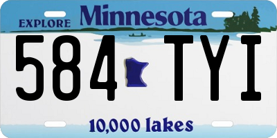 MN license plate 584TYI