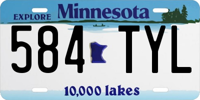 MN license plate 584TYL