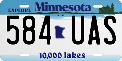 MN license plate 584UAS