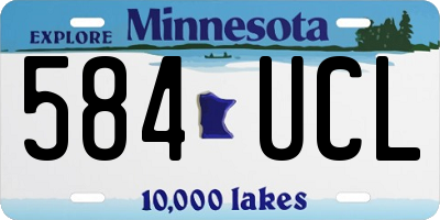 MN license plate 584UCL