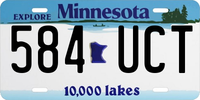 MN license plate 584UCT