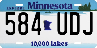 MN license plate 584UDJ