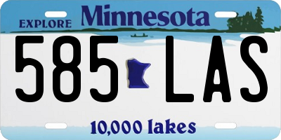 MN license plate 585LAS