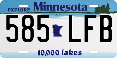 MN license plate 585LFB