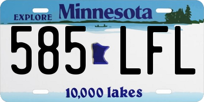 MN license plate 585LFL