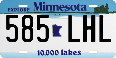 MN license plate 585LHL
