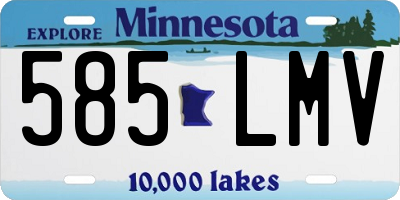 MN license plate 585LMV