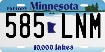 MN license plate 585LNM