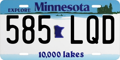 MN license plate 585LQD