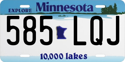 MN license plate 585LQJ