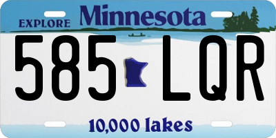 MN license plate 585LQR