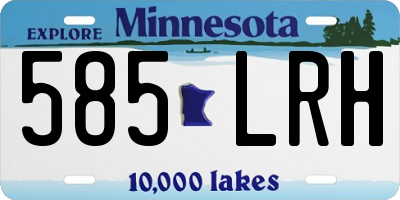 MN license plate 585LRH