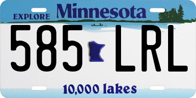 MN license plate 585LRL