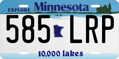 MN license plate 585LRP