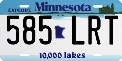 MN license plate 585LRT