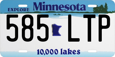MN license plate 585LTP