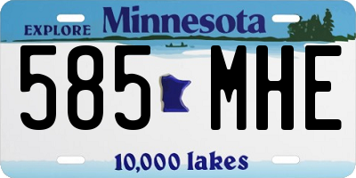 MN license plate 585MHE