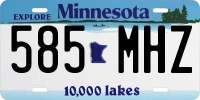 MN license plate 585MHZ