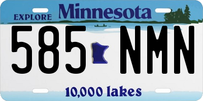 MN license plate 585NMN