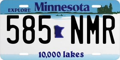 MN license plate 585NMR