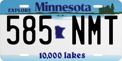 MN license plate 585NMT