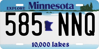 MN license plate 585NNQ