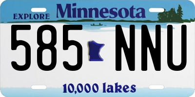 MN license plate 585NNU