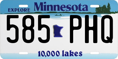 MN license plate 585PHQ