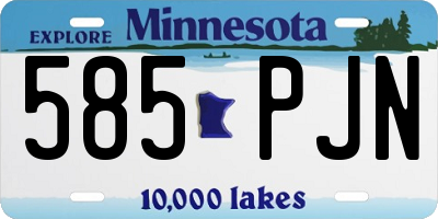 MN license plate 585PJN