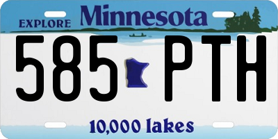 MN license plate 585PTH