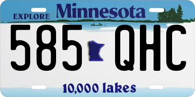 MN license plate 585QHC