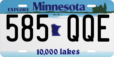 MN license plate 585QQE