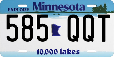 MN license plate 585QQT