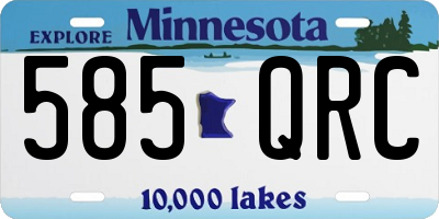 MN license plate 585QRC