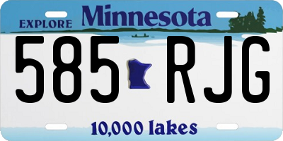 MN license plate 585RJG