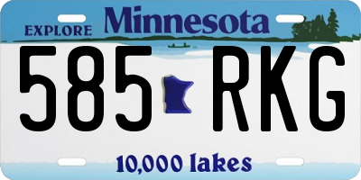 MN license plate 585RKG