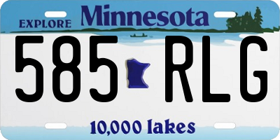 MN license plate 585RLG