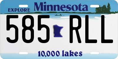 MN license plate 585RLL
