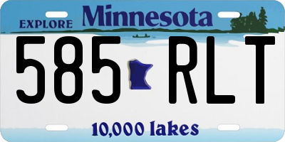 MN license plate 585RLT