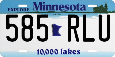 MN license plate 585RLU