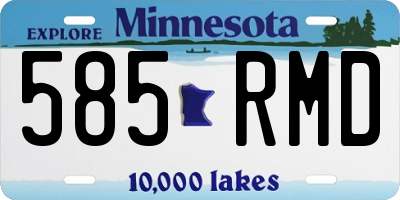 MN license plate 585RMD
