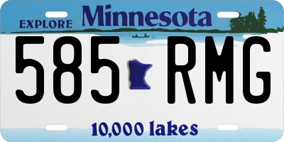 MN license plate 585RMG