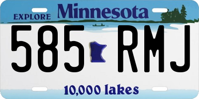 MN license plate 585RMJ