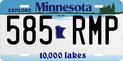MN license plate 585RMP