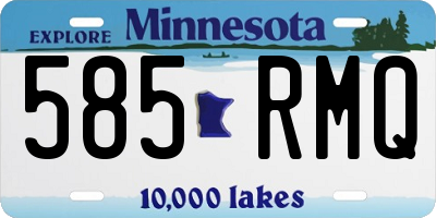 MN license plate 585RMQ