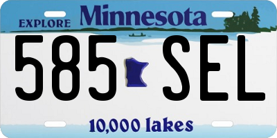 MN license plate 585SEL
