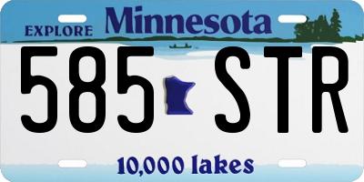 MN license plate 585STR