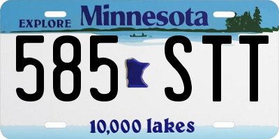 MN license plate 585STT