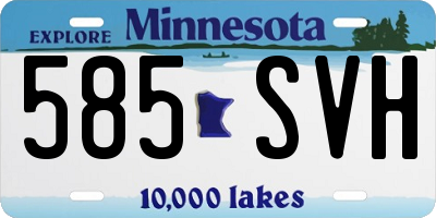MN license plate 585SVH