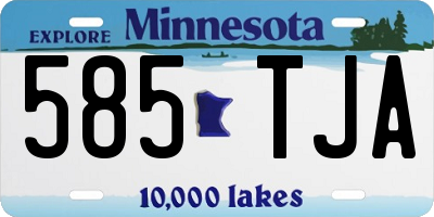 MN license plate 585TJA